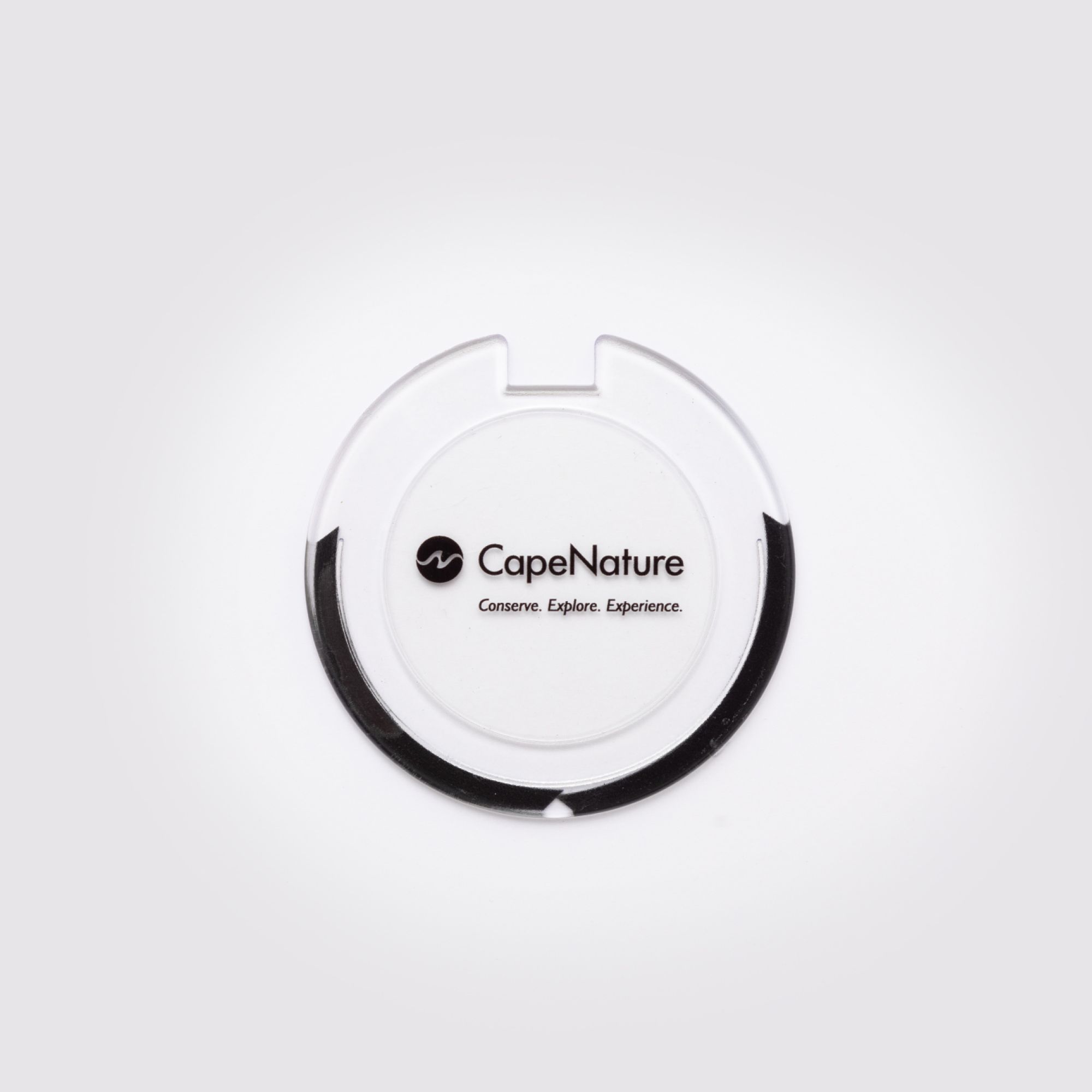 License Disk Holder Cape Nature Logo Black and White