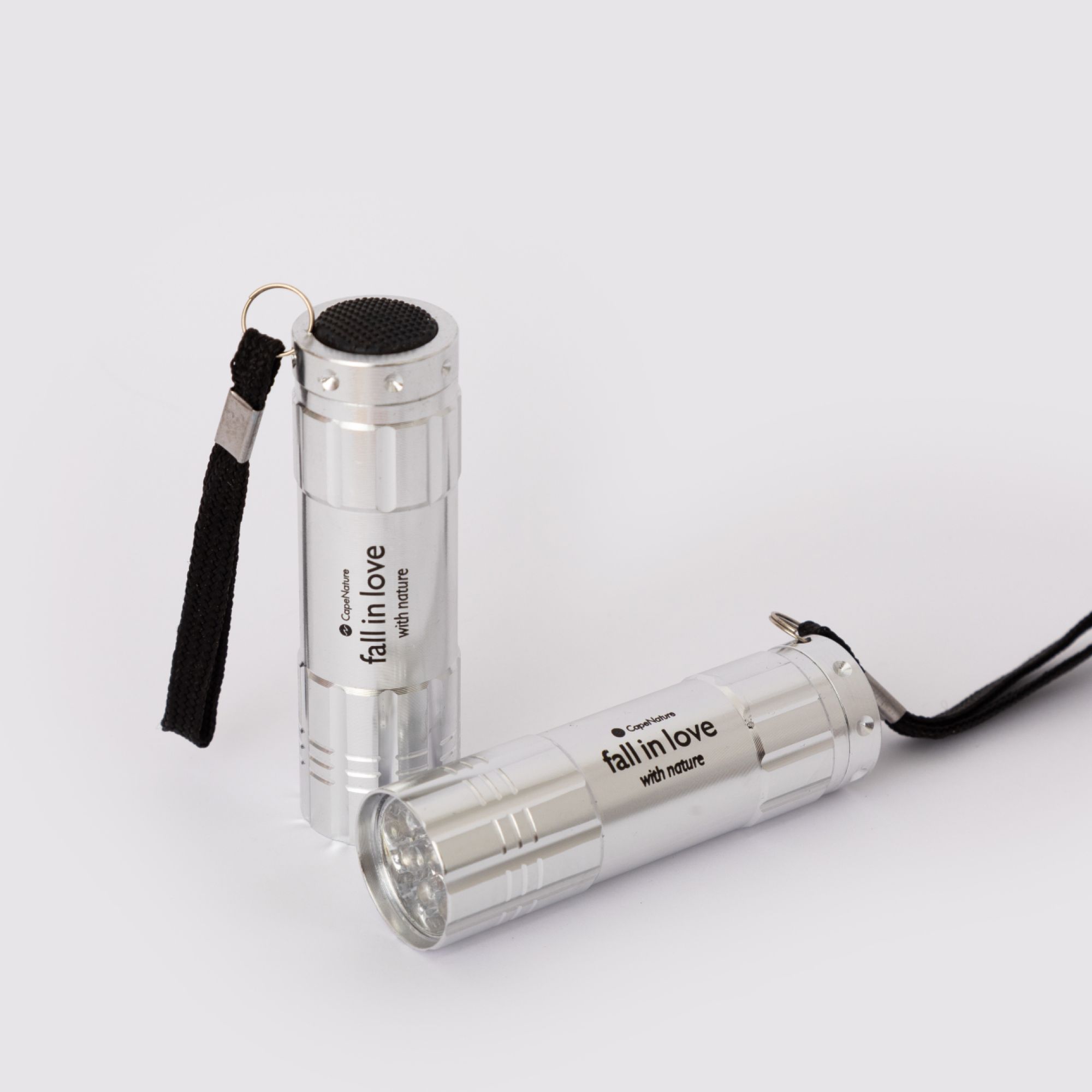 Pocket Torch V2 Fall in Love with Nature Logo Stainless Steel