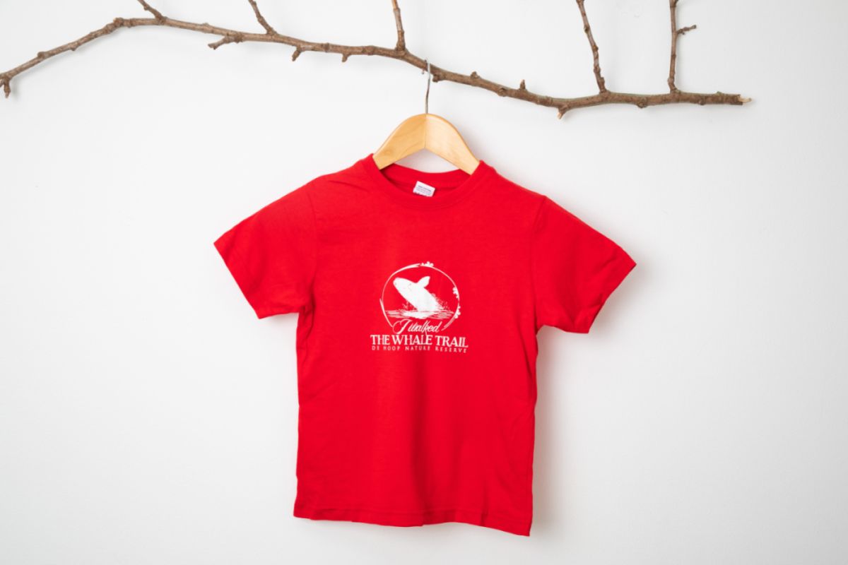 Kids T shirt Whale Trail Logo Red Kids T shirt Whale Trail Logo Red