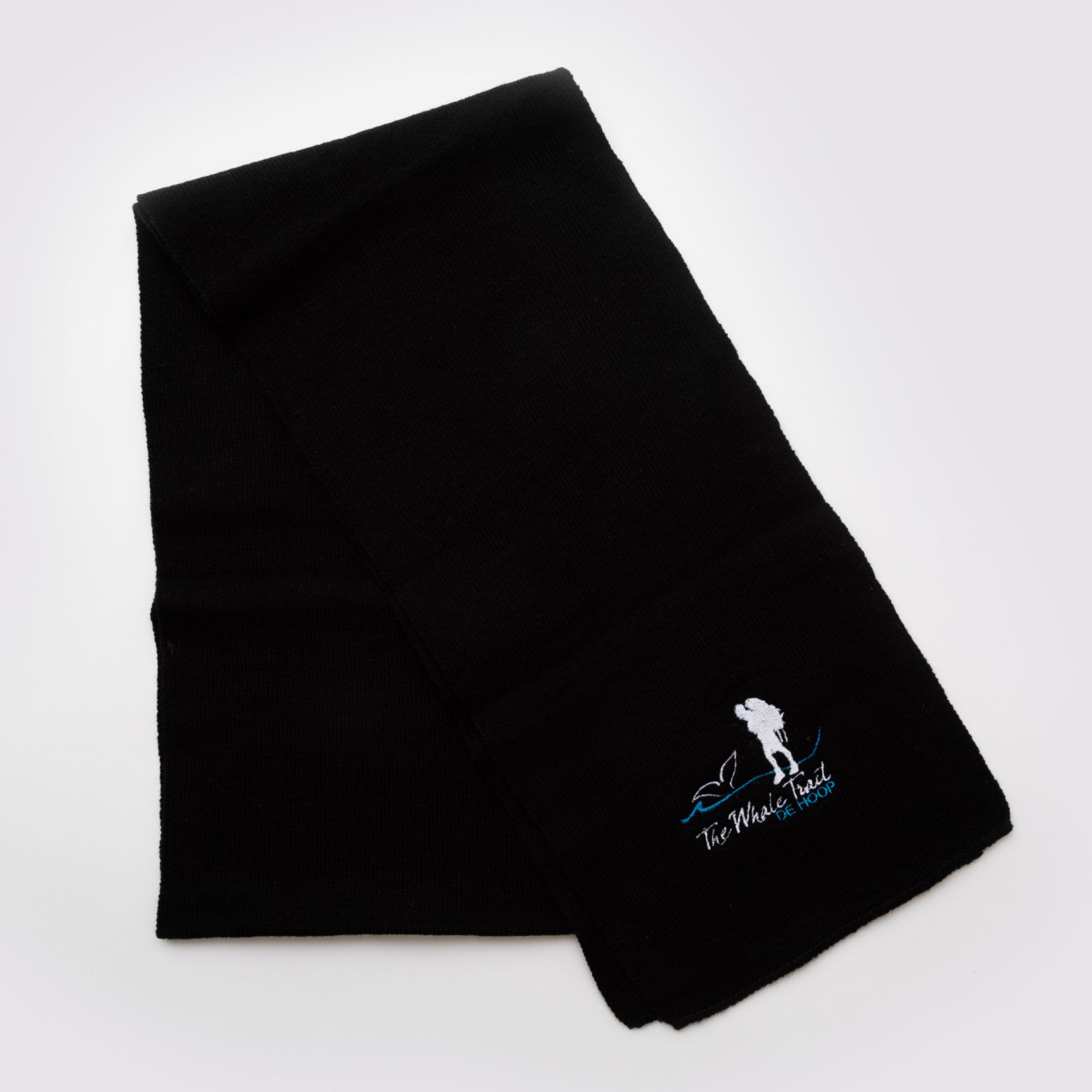 Scarf Whale Trail Logo Black