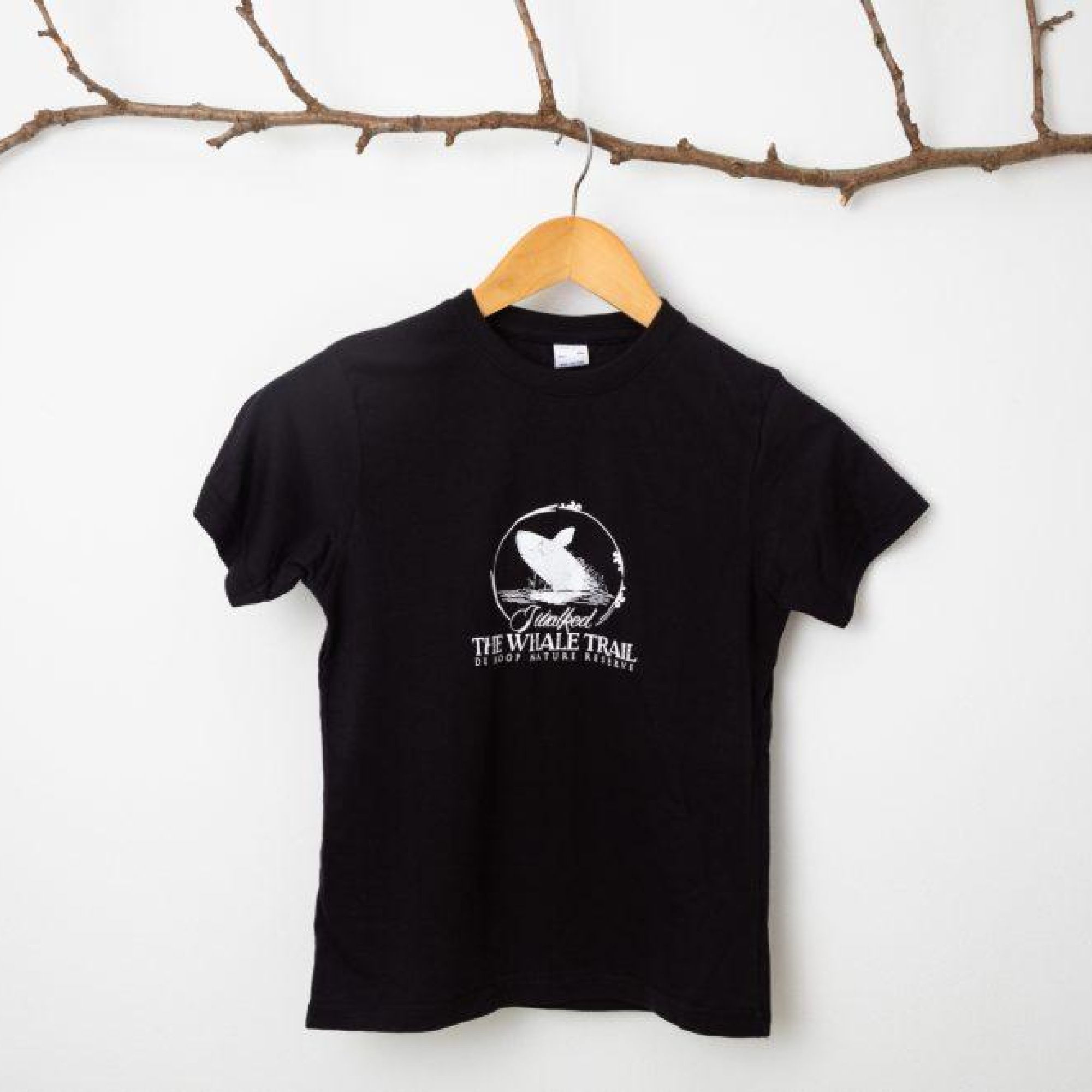 Kids T shirt Whale Trail Logo Black Kids T shirt Whale Trail Logo Black