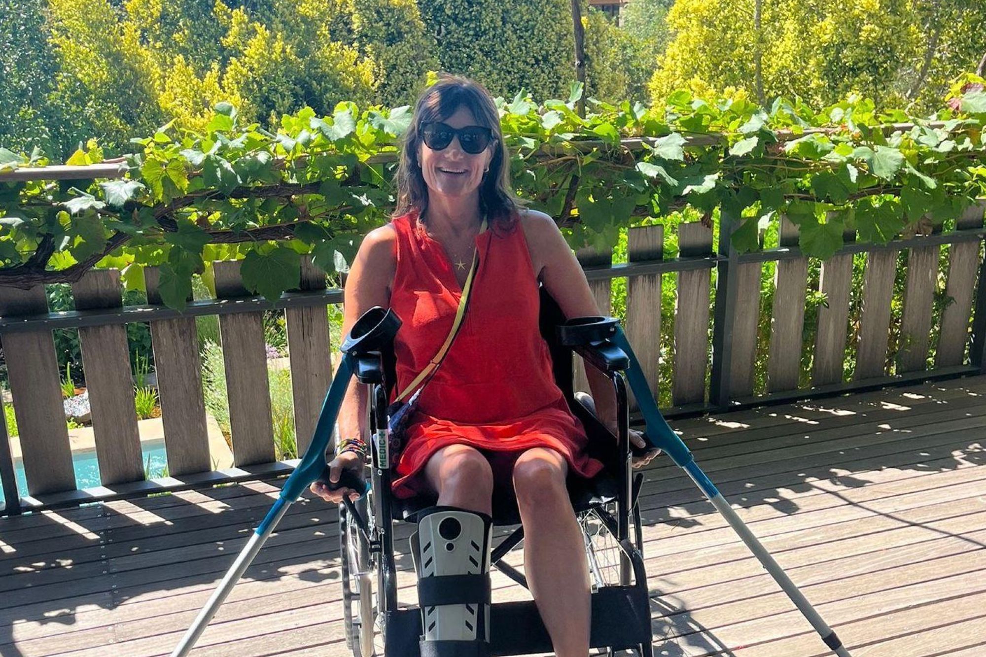 Ms Rosalind Innes a visitor from the UK saved by field rangers from a daunting experience at Robberg Nature Reserve Ms Rosalind Innes a visitor from the UK saved by field rangers from a daunting experience at Robberg Nature Reserve