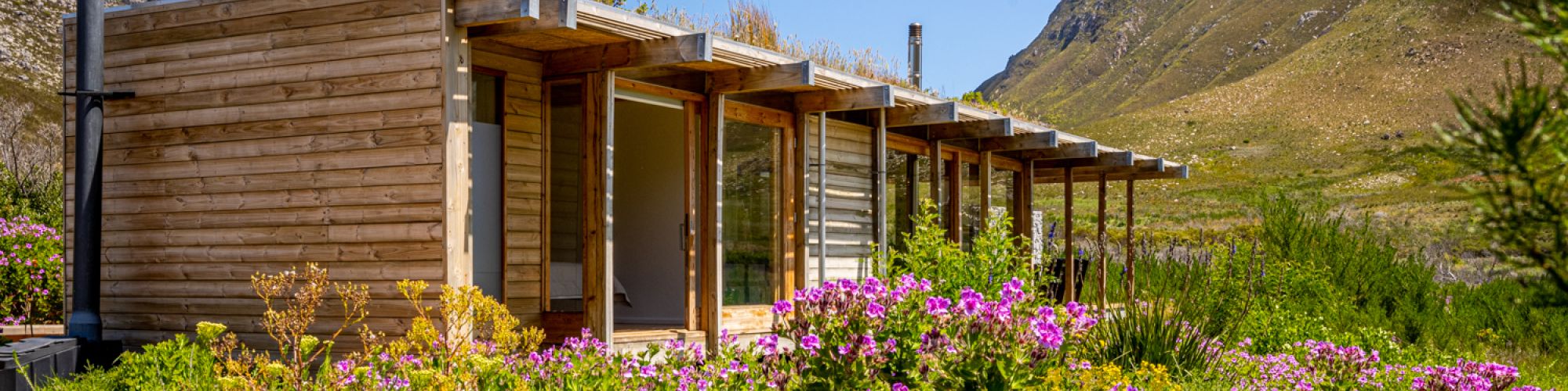 Kogelberg Mbali One of the six sleeper eco cabins nestled in the heart of the Cape Floristic Kingdom Kogelberg Mbali One of the six sleeper eco cabins nestled in the heart of the Cape Floristic Kingdom