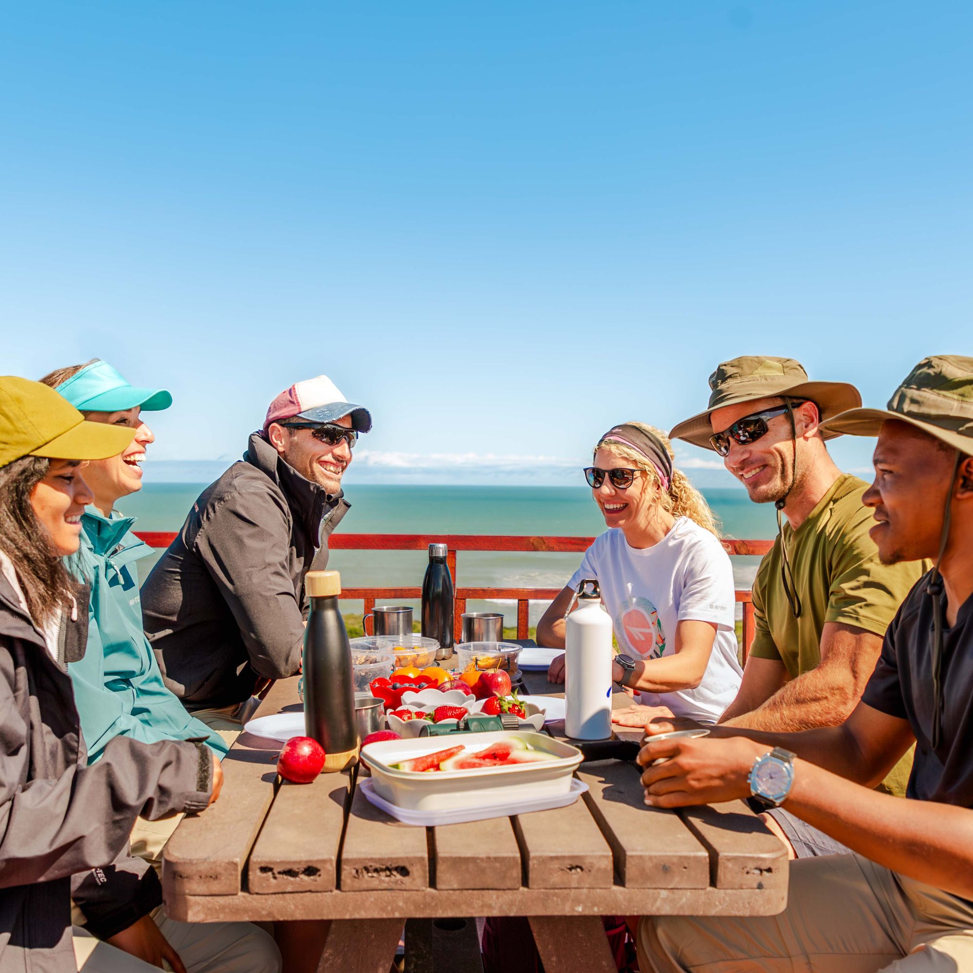 Geelkrans picnic at wooden decks